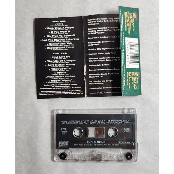 2nd II None Self Titled Album First Edition Tested Cassette (Profile, 1991) - Picture 3 of 6